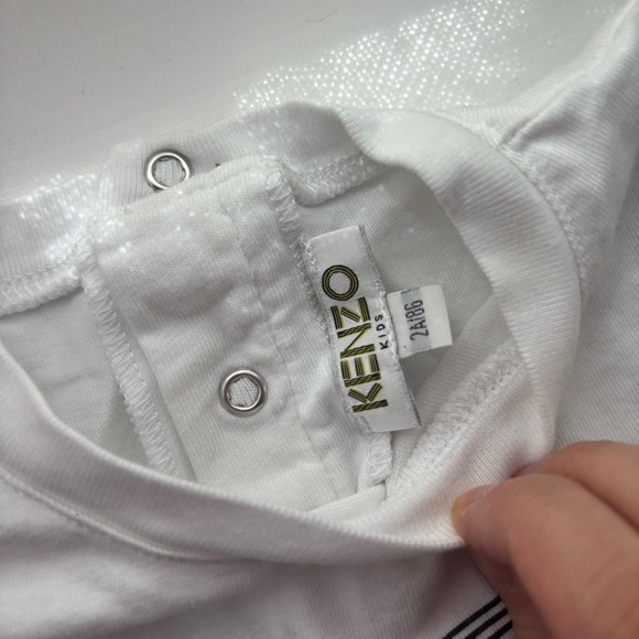 KENZO Baby Girls Cotton Dress w/ Bloomers Fish Sz 12M - Picture 6 of 6